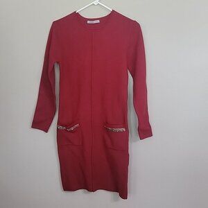 Arianna By Howard's Red Stretchy Dress Size S/M